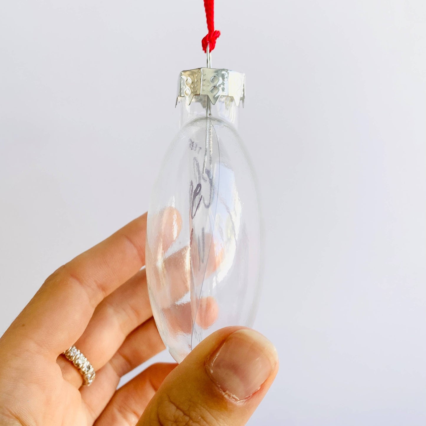 Teachers Change The World See-Through Glass Holiday Ornament