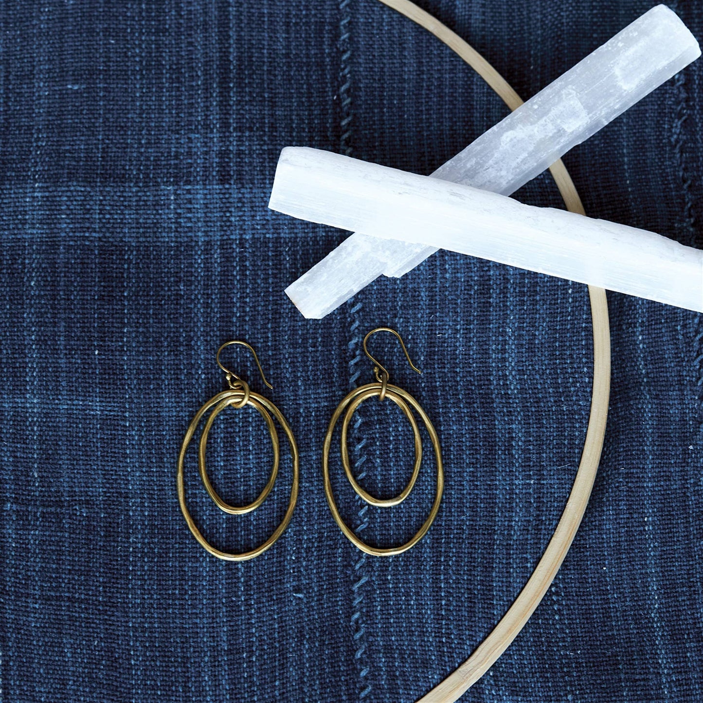 Gemini Earrings, Oval, Lrg