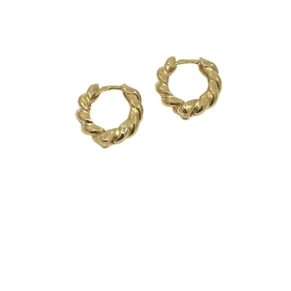 18kt Gold Fill Small Twist Hoops