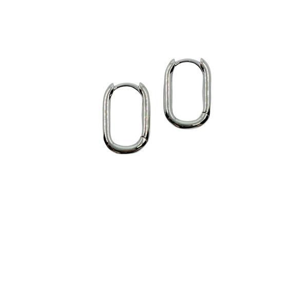 Small Plated Athena Oval Hoops