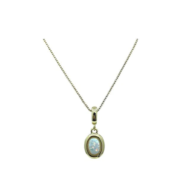 Gold Opal Athena Necklace