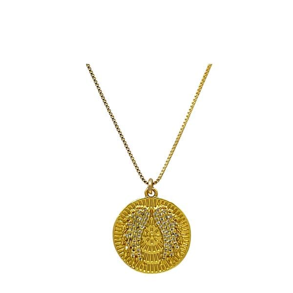Angel Wings Coin Necklace