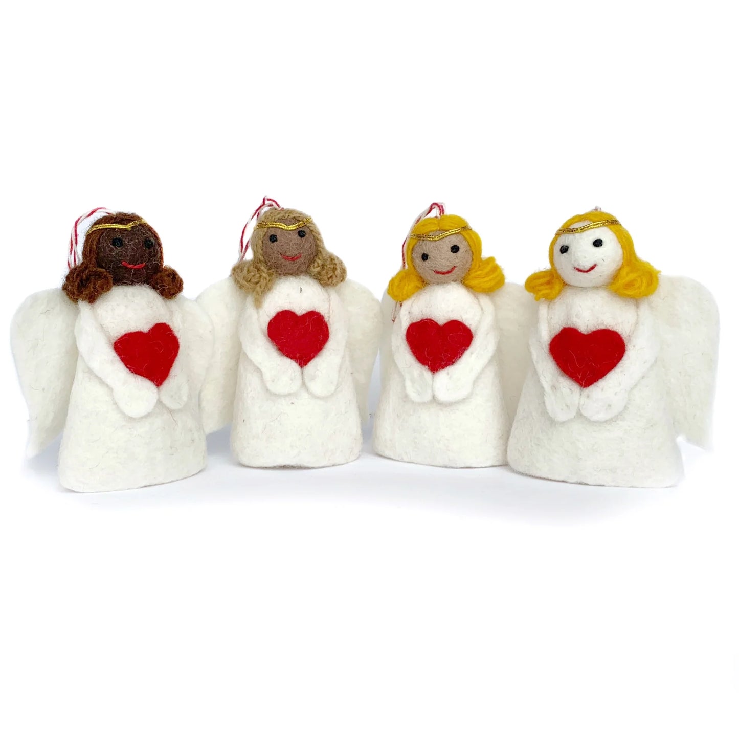 Felt Ornament Set 7 - Angels
