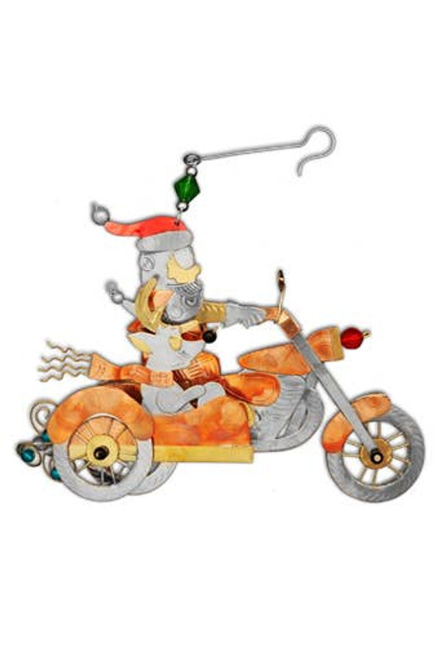 Santa Sidecar Ornament