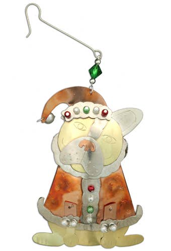 Festive Frenchie Ornament