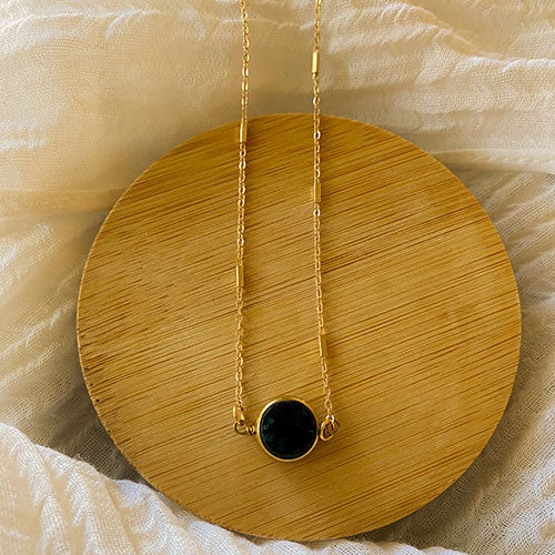 Apatite Disk Necklace