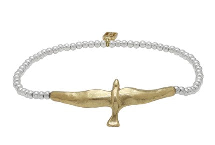 Waxing Poetic - Soar Bird Mini Ball Stretch Bracelet