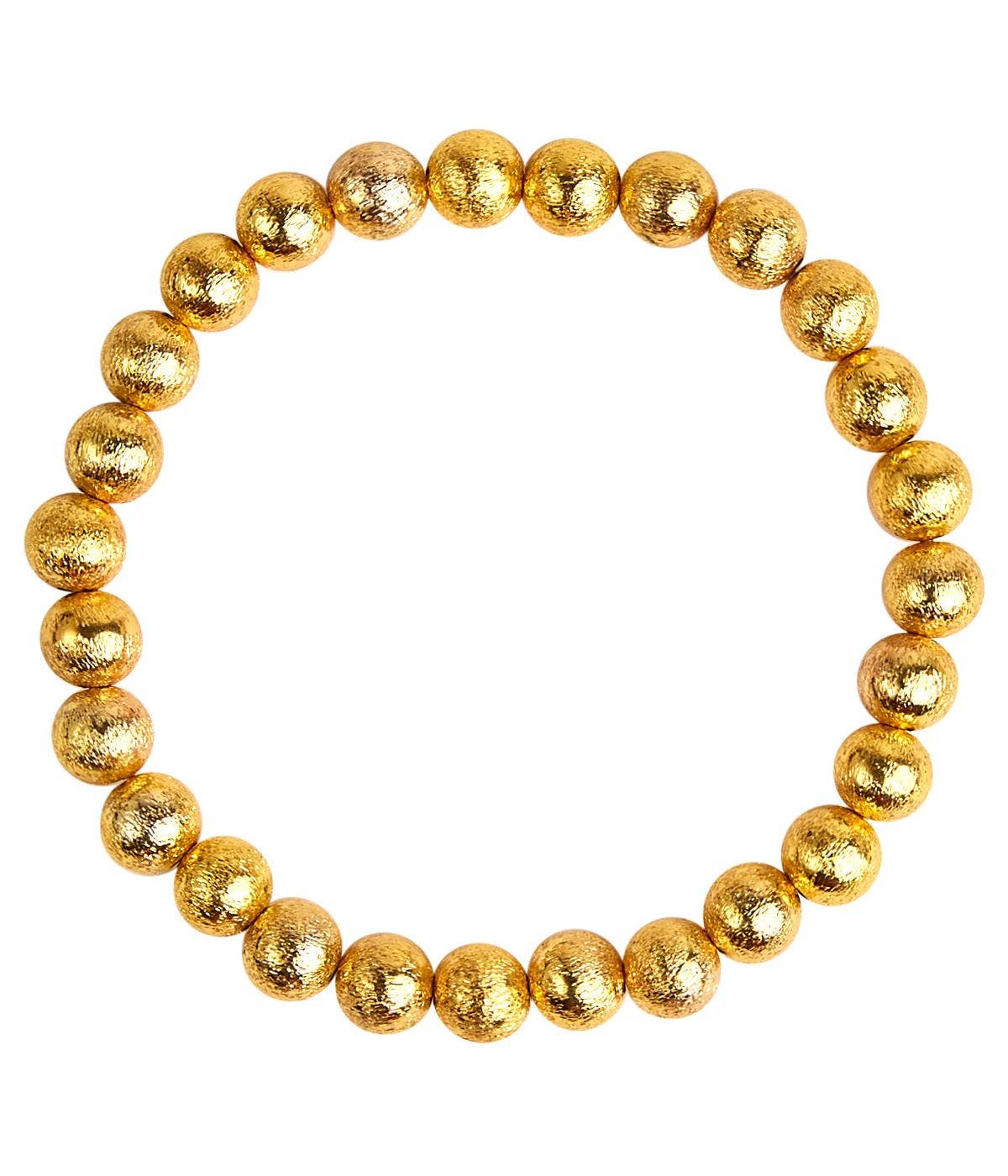 Georgia Gold Bracelet - 8MM Beads
