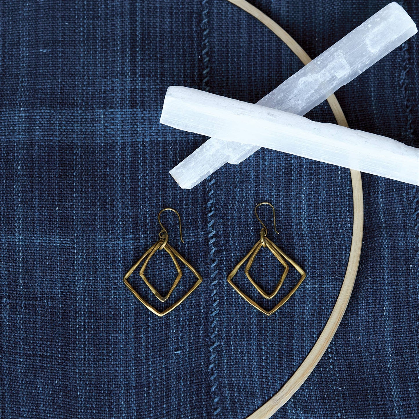Gemini Earrings, Square