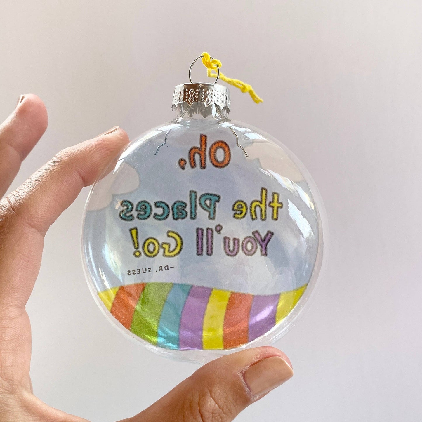Dr. Seuss See-Through Glass Holiday Ornament