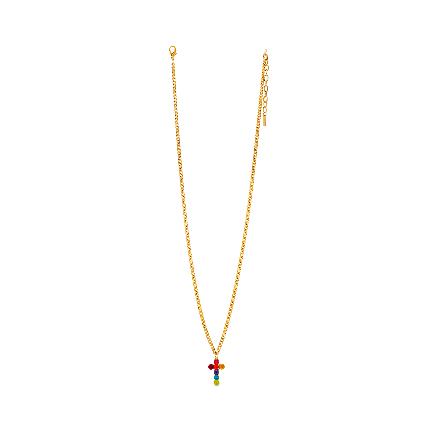 Tova - Cross Necklace in Candy Crush