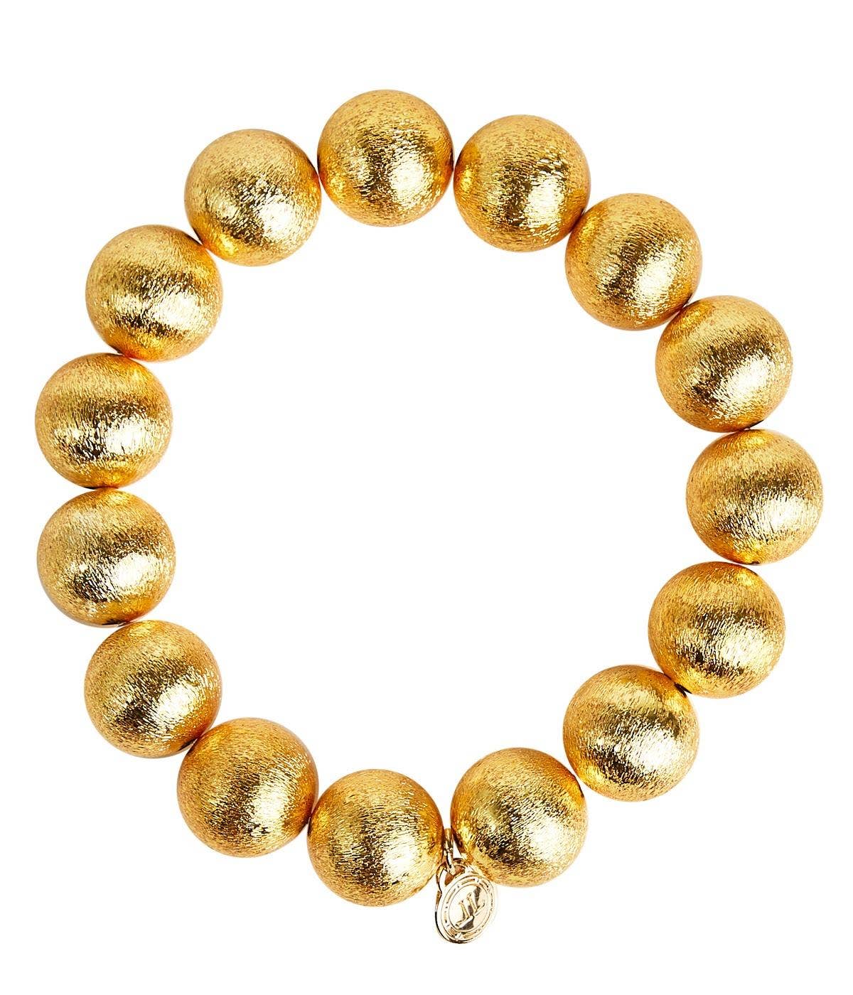 Georgia Gold Bracelet - 14MM Beads