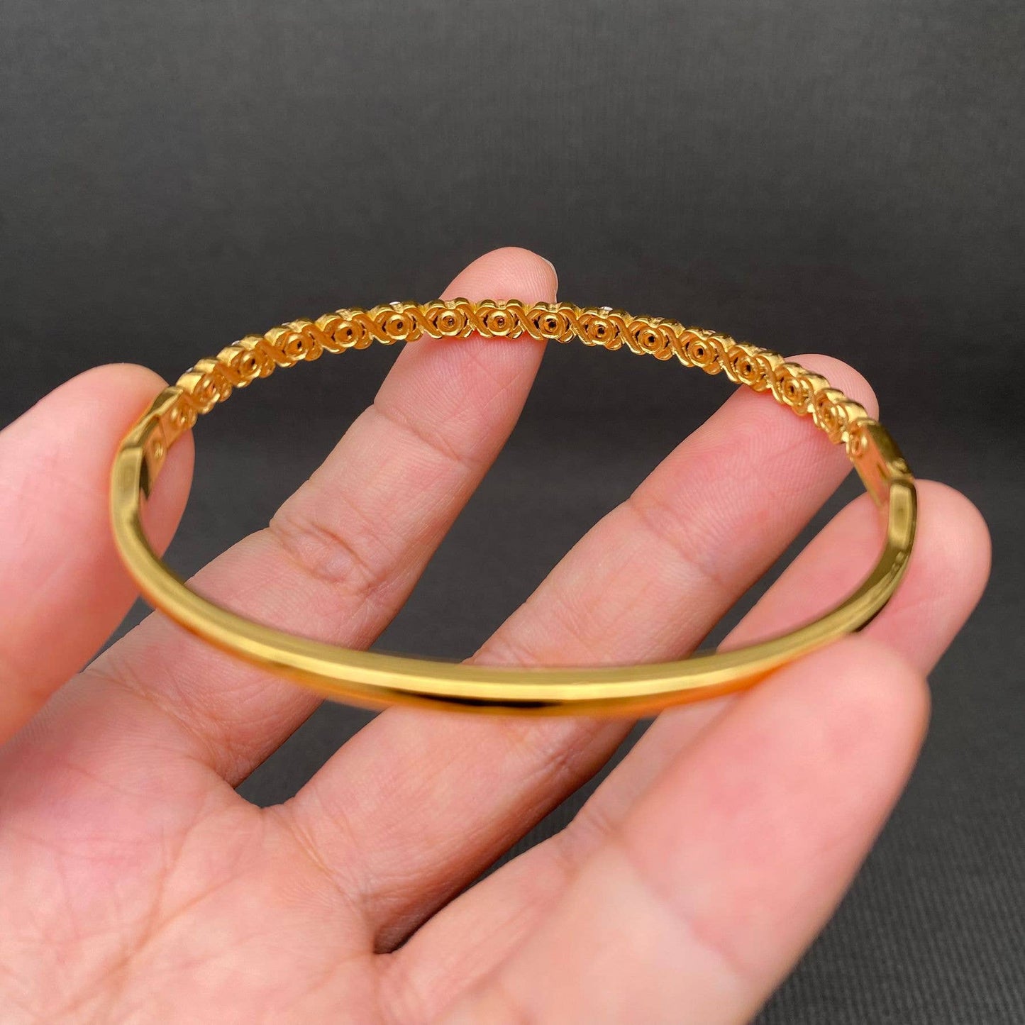 Delicately Daring Bangle Bracelet