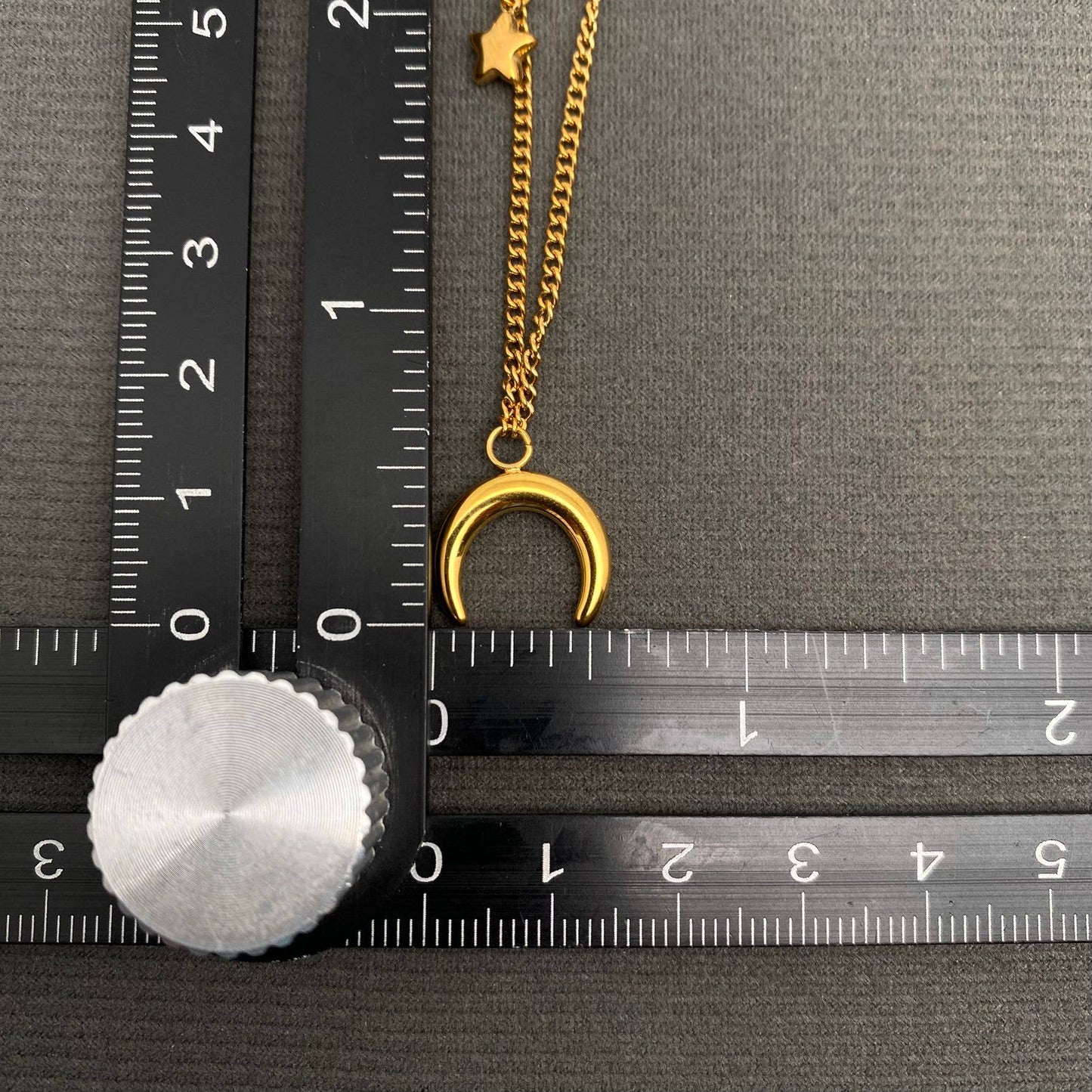 Moon and Star Double Necklace