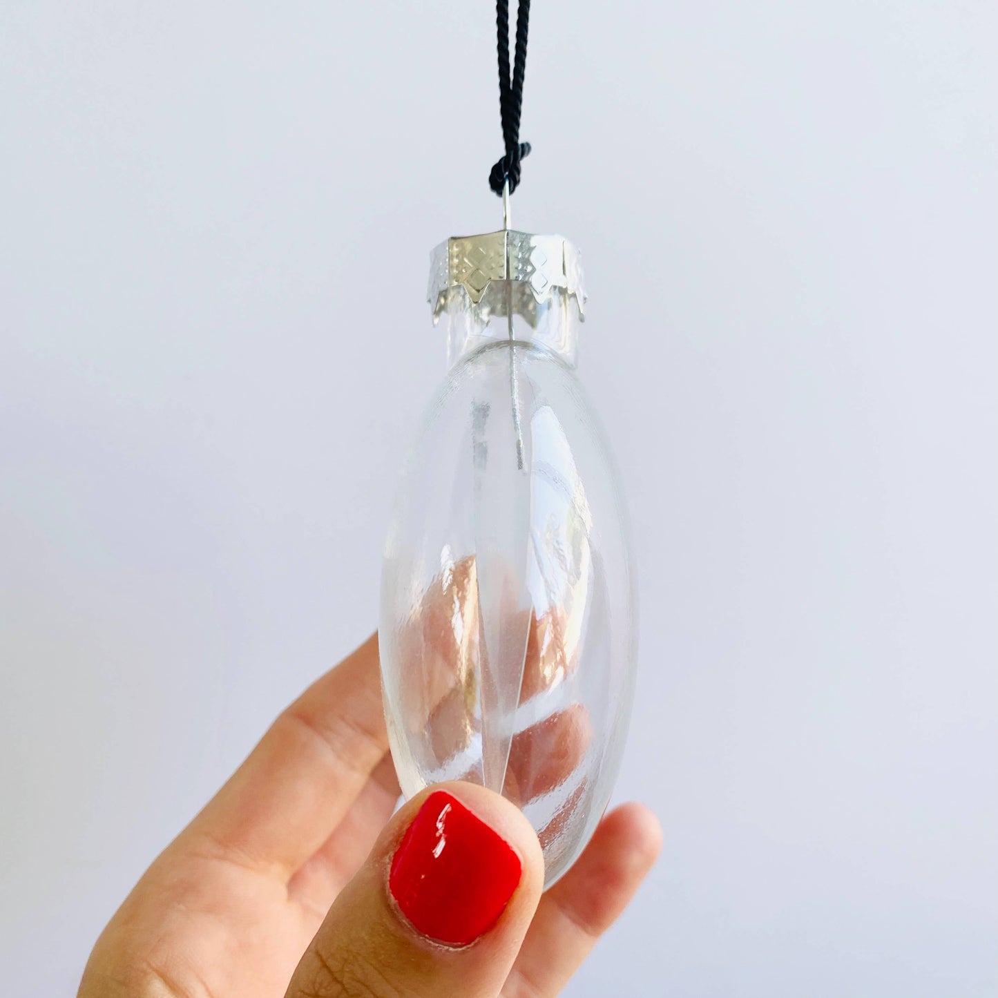History Of Ever Stacked See-Through Glass Holiday Ornament