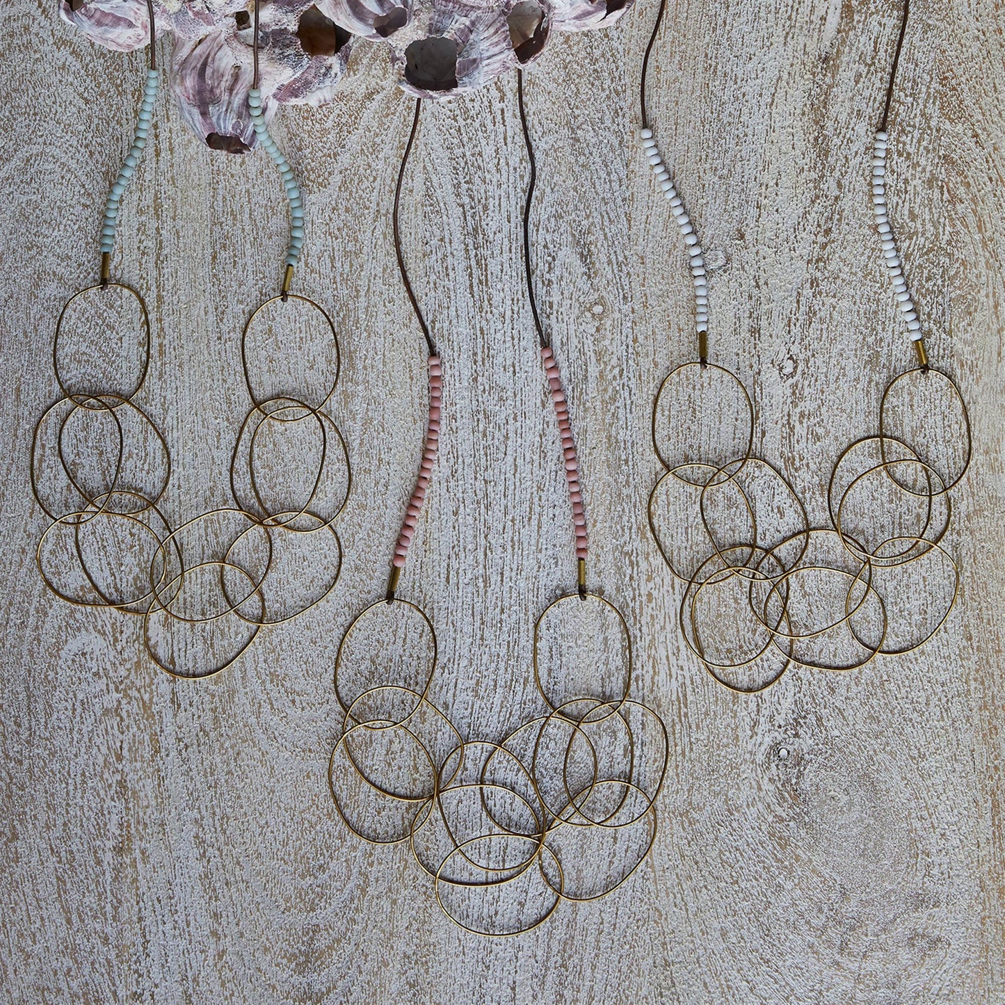 Lombok Organic Link Necklace - Aqua