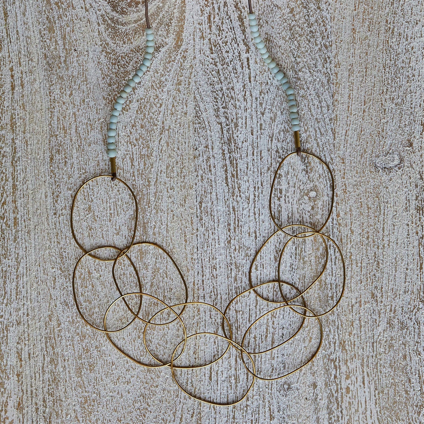 Lombok Organic Link Necklace - Aqua