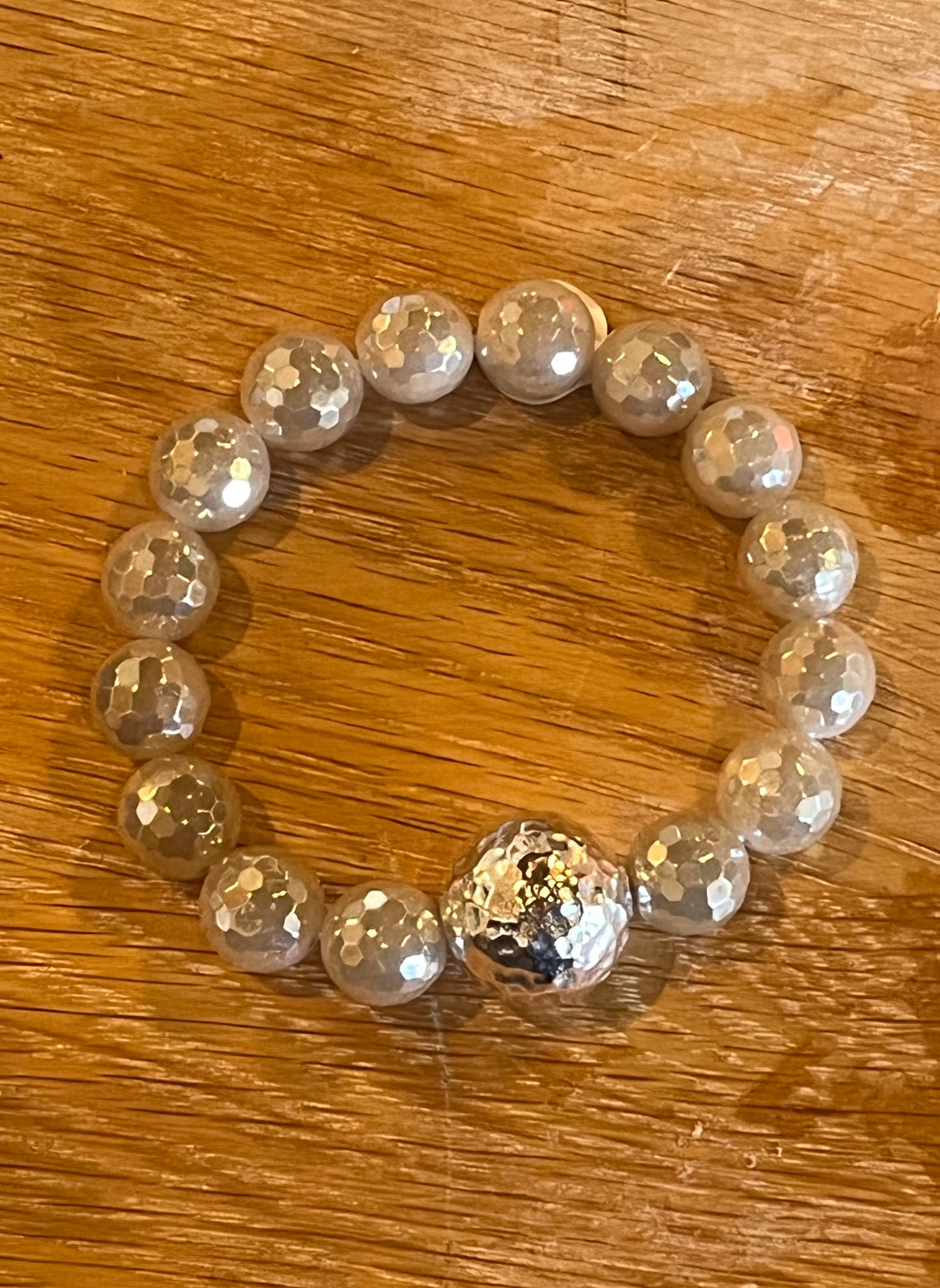 Simon Sebbag - Faceted Cream Amazonite Bracelet