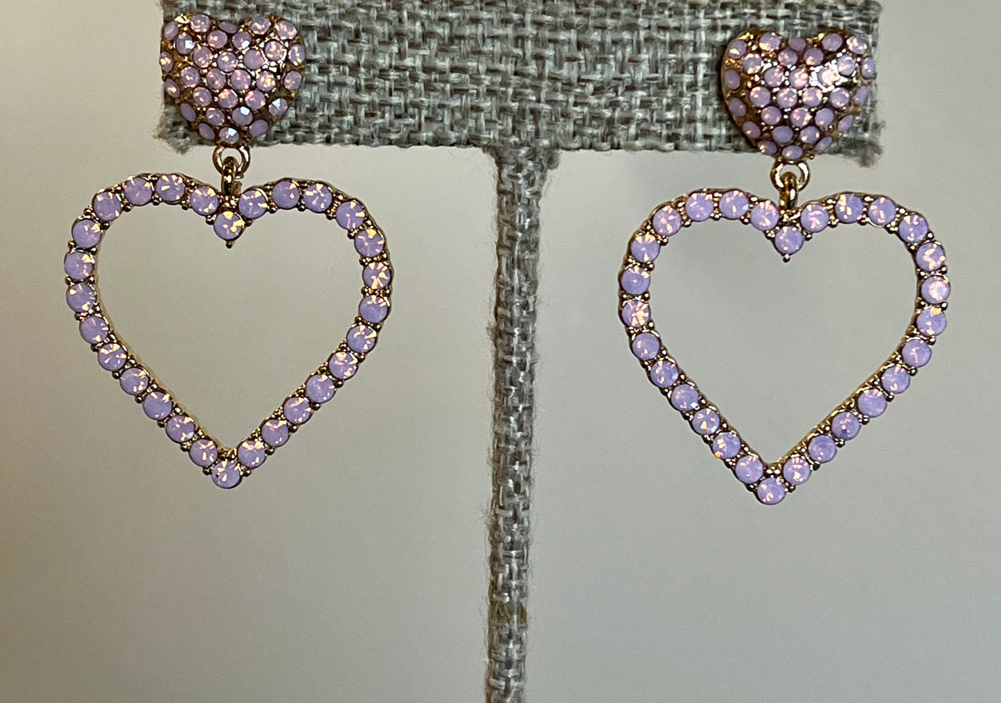 Pink Hearts Earrings