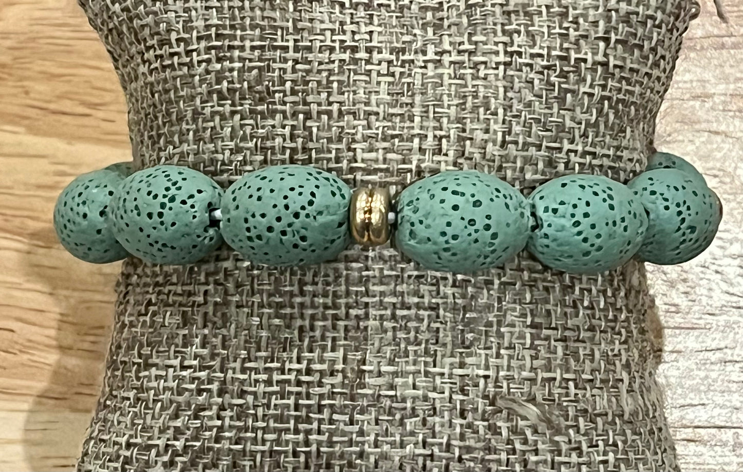 Oval Lava Rock Bracelet