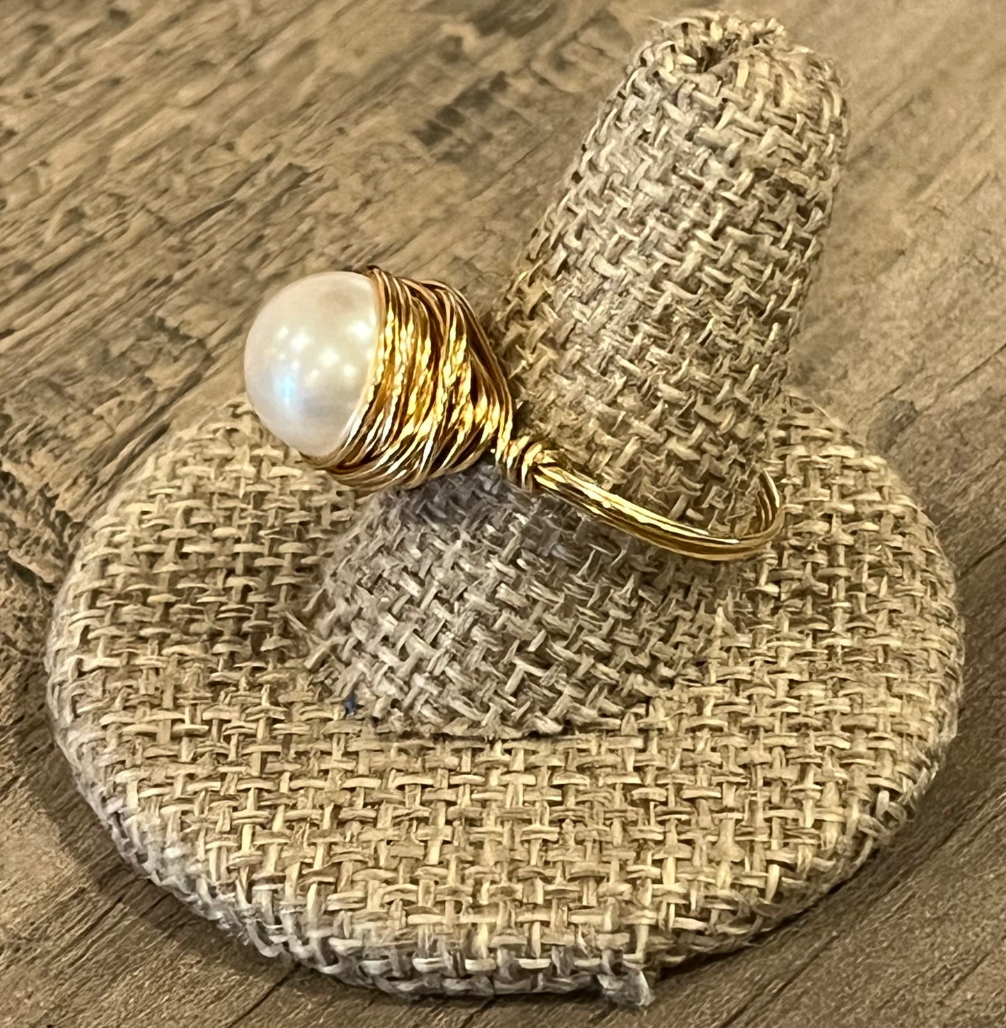 Nested Pearl Ring