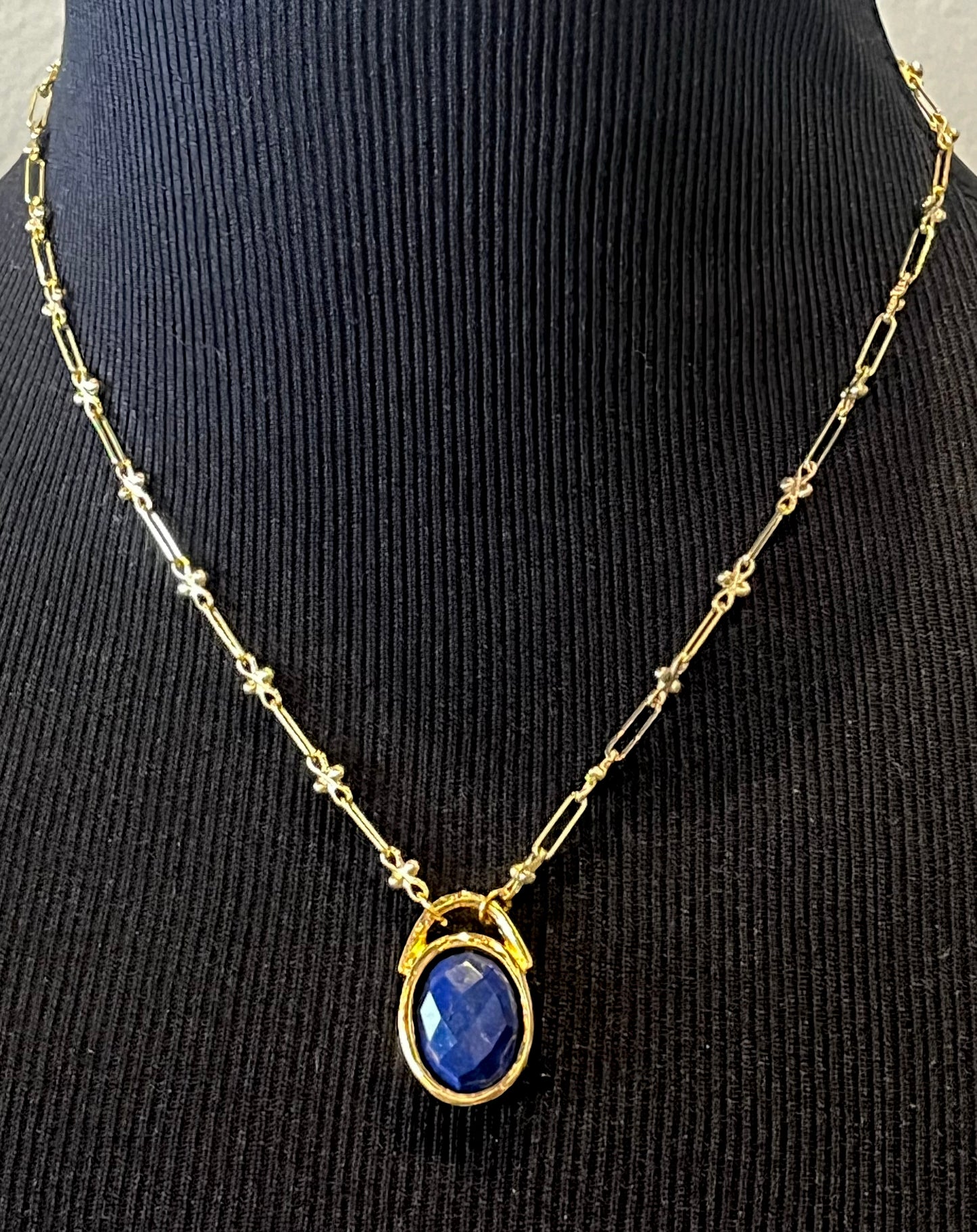 Rose Cut Gemstone Necklace