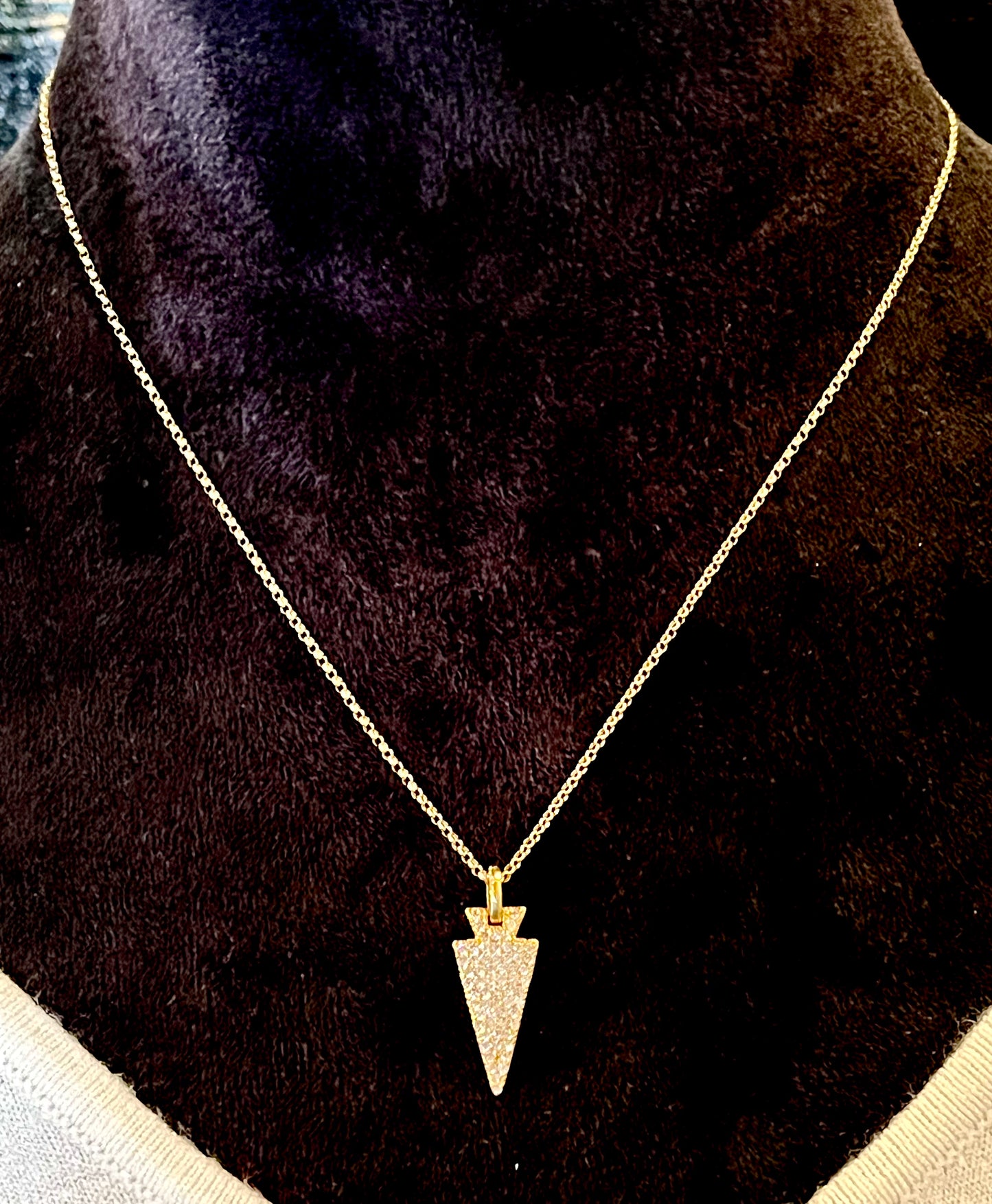 Gold Arrowhead Necklace