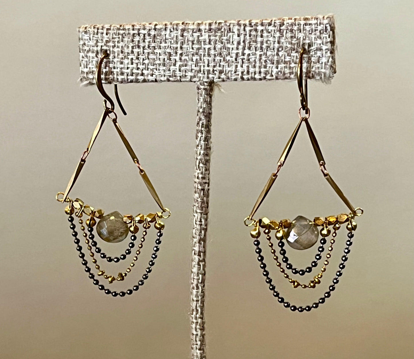 Labradorite Drape Earrings