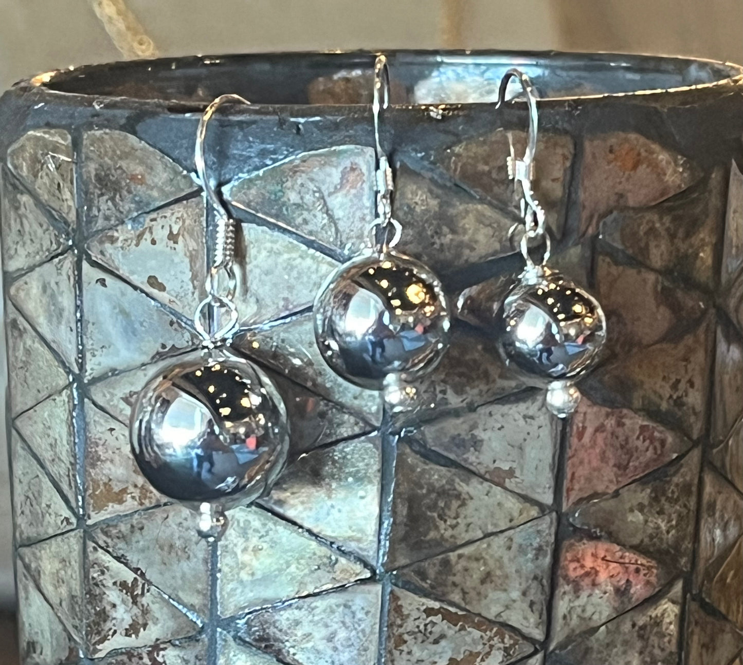 Silver Balls Earrings