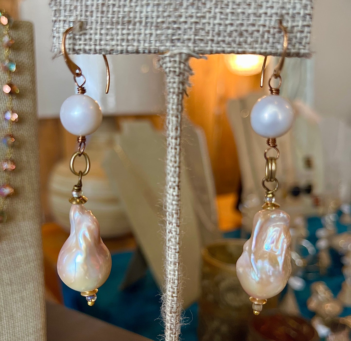 Double Trouble Pearl Earrings