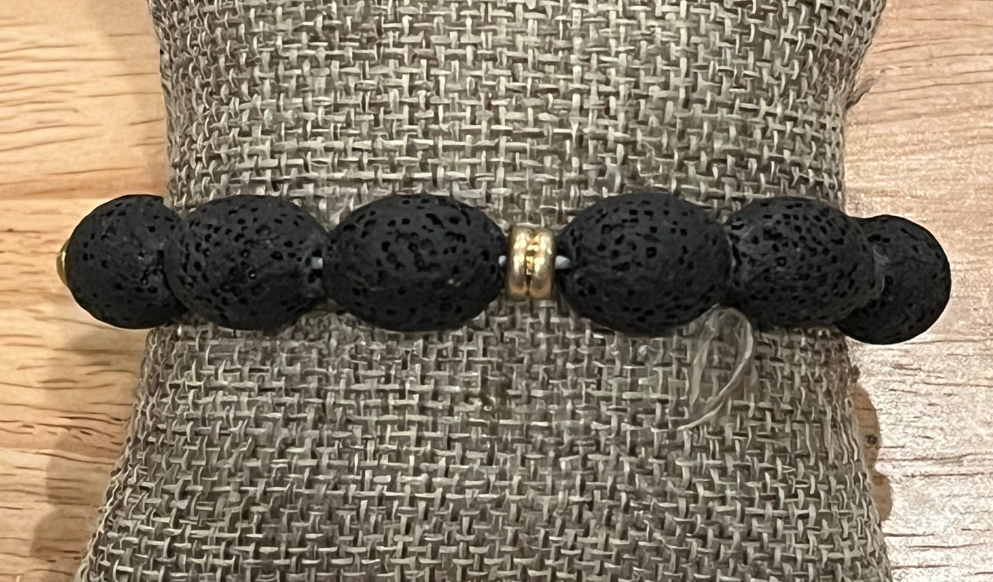 Oval Lava Rock Bracelet