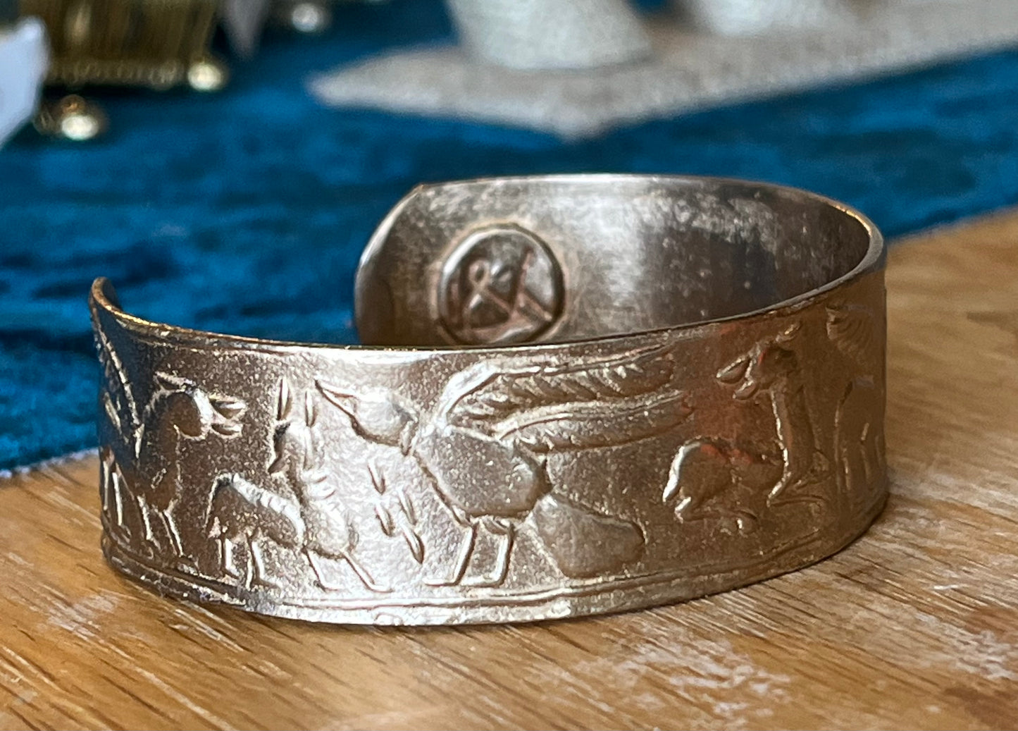 Thin Ancient Animal Intaglio Cuff