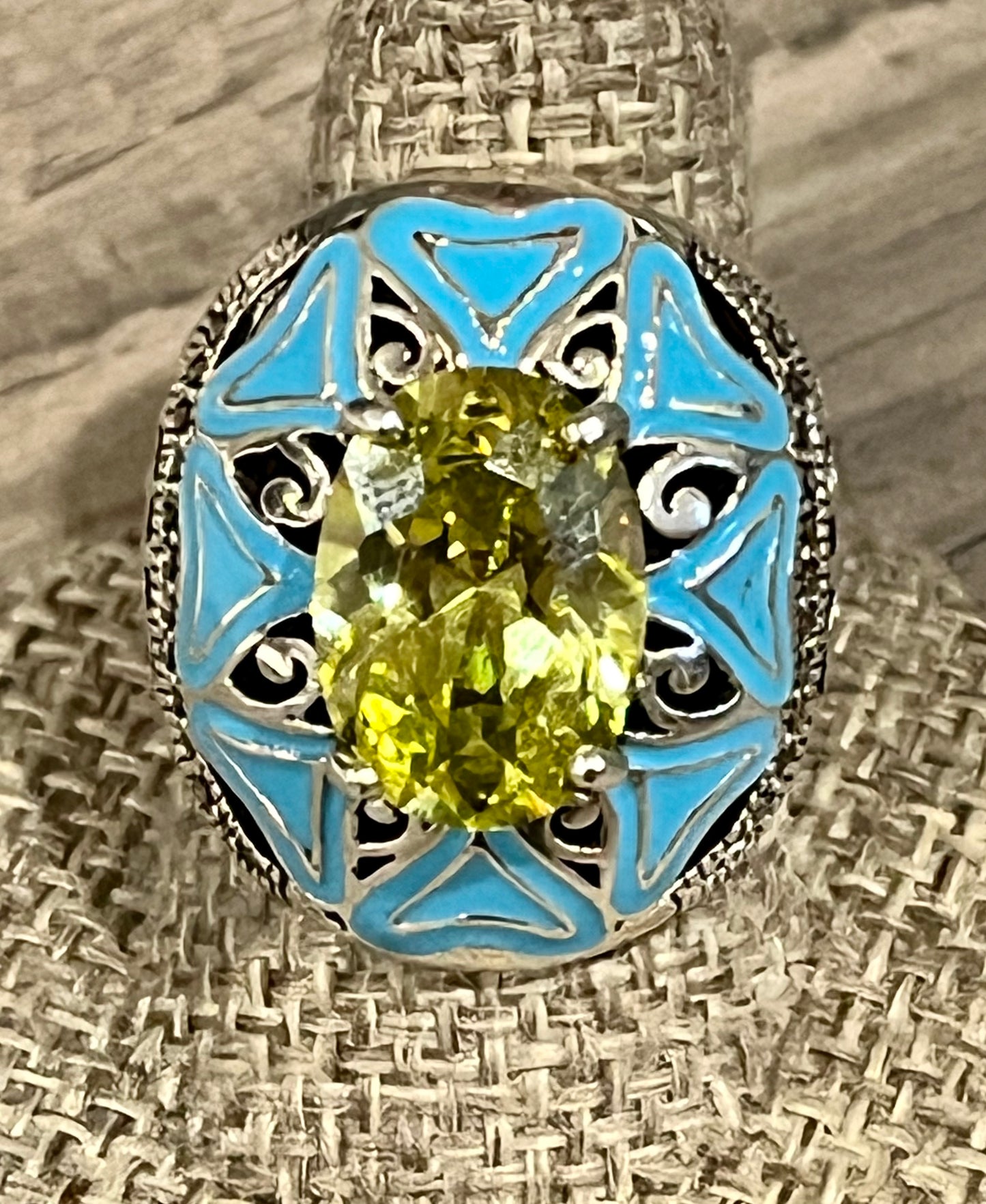 Blue Orchid Ring
