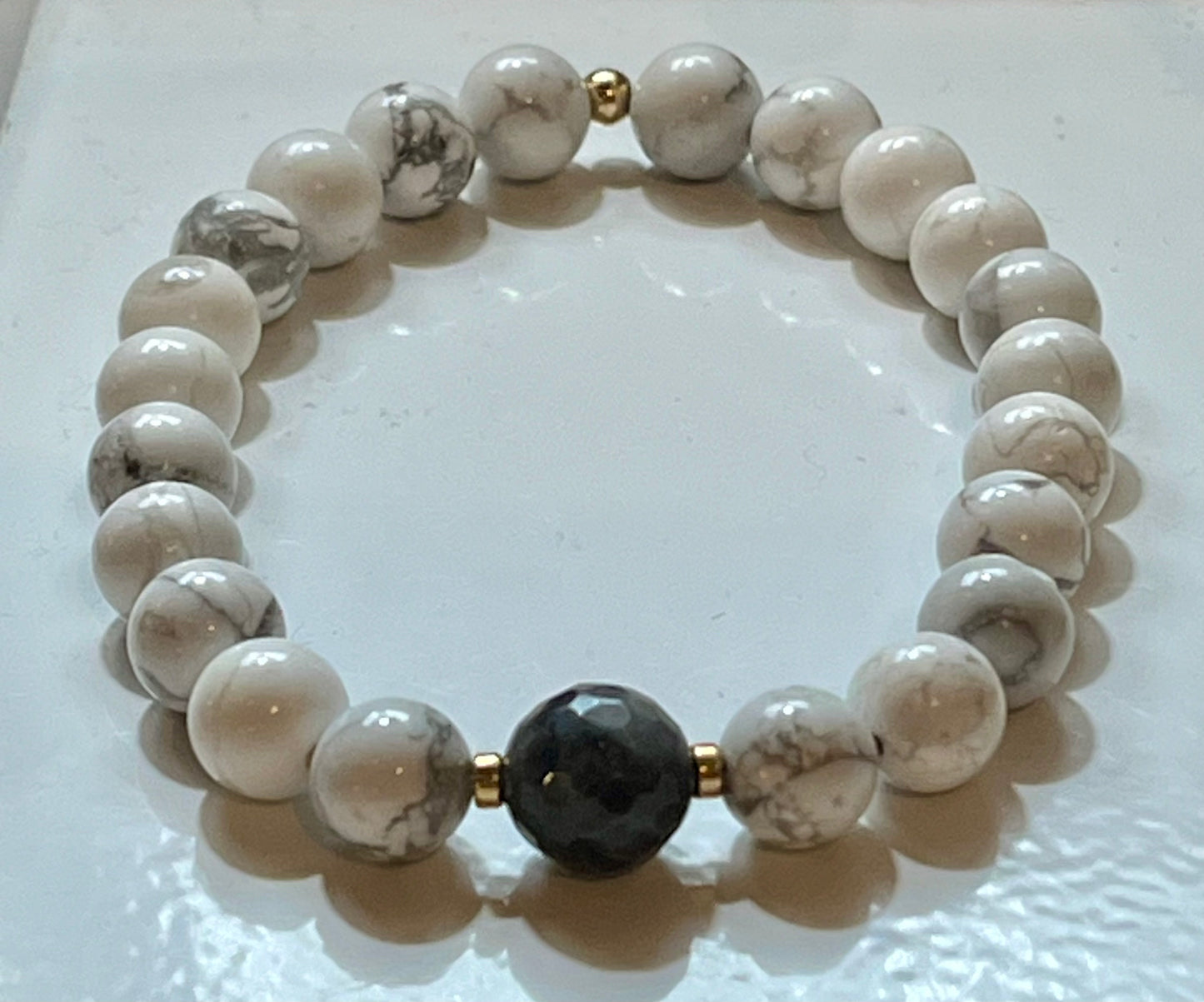 Hematite and Labradorite Bracelet