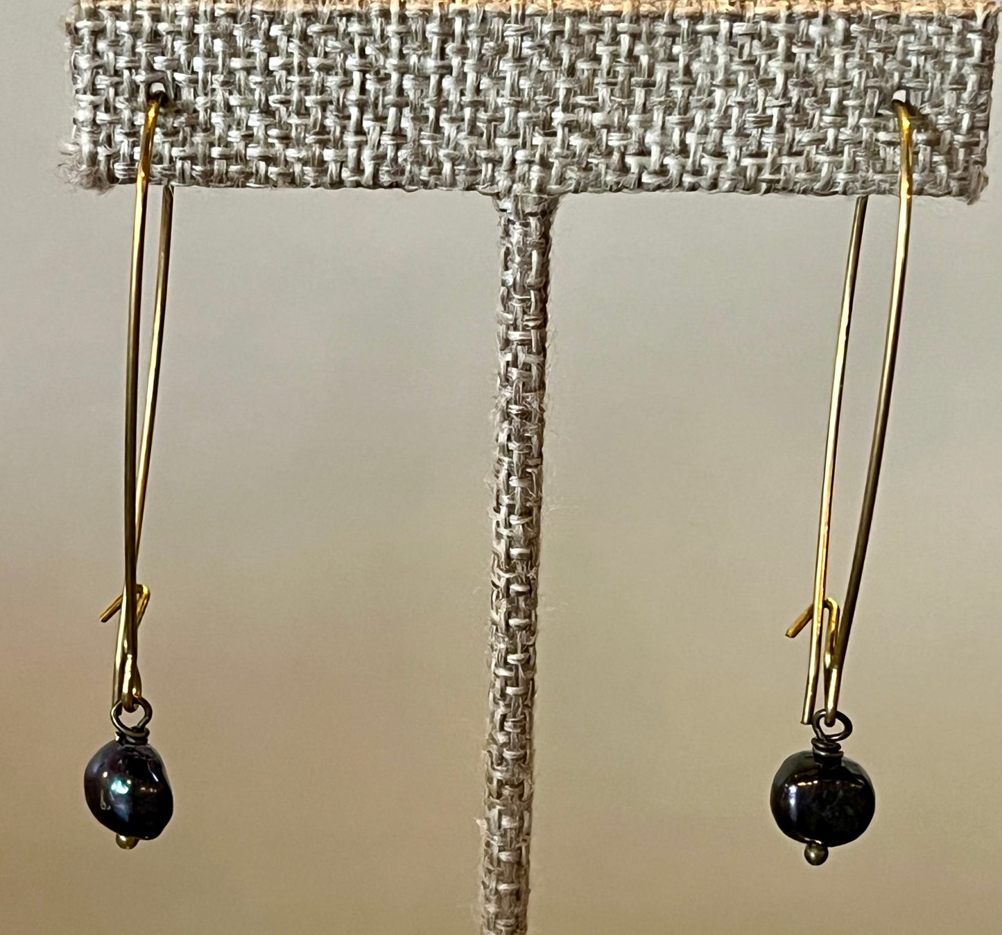 Long Simple Pearl Earrings