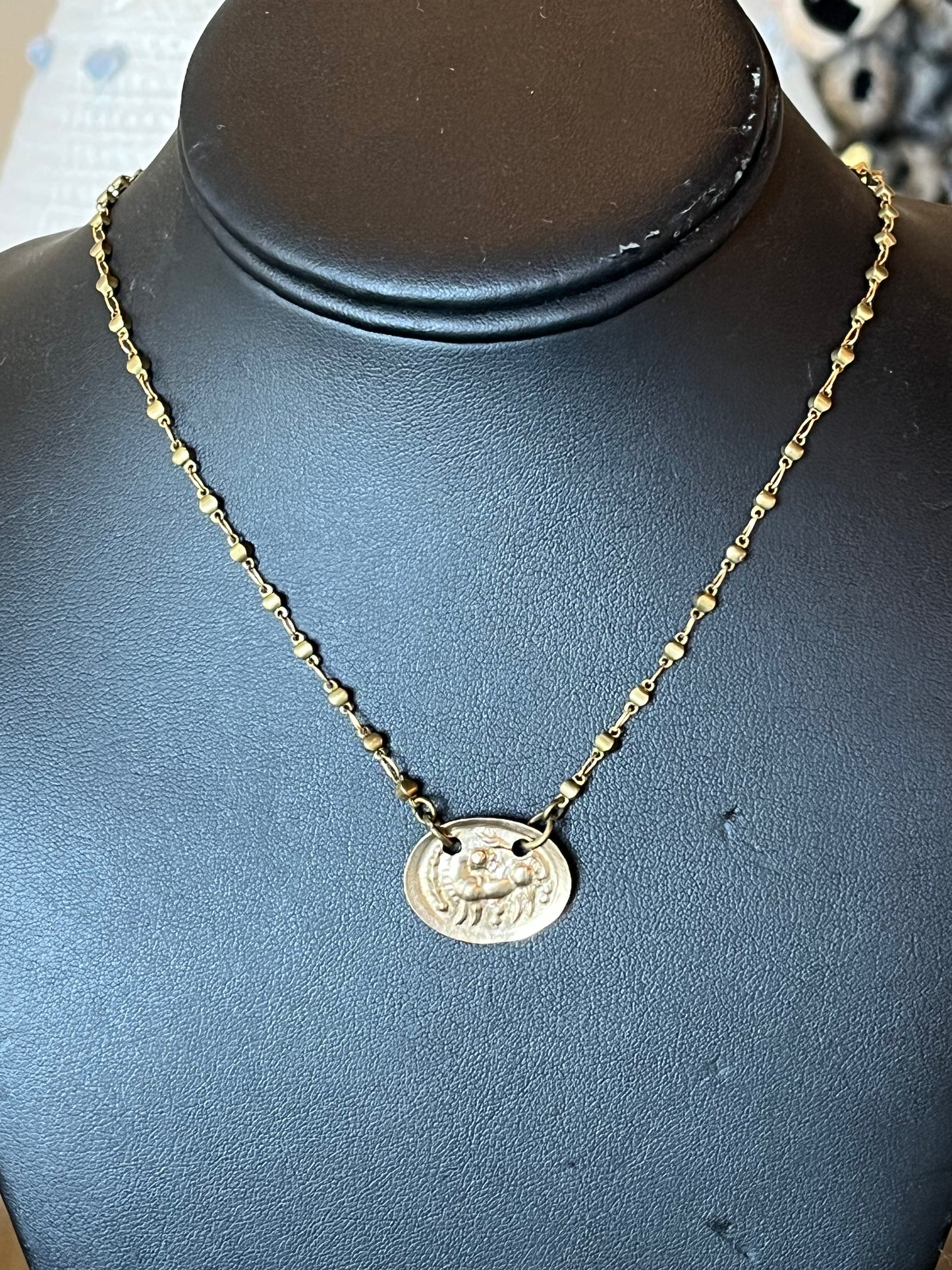 Lock & Key - Ancient Griffin Pendant Necklace