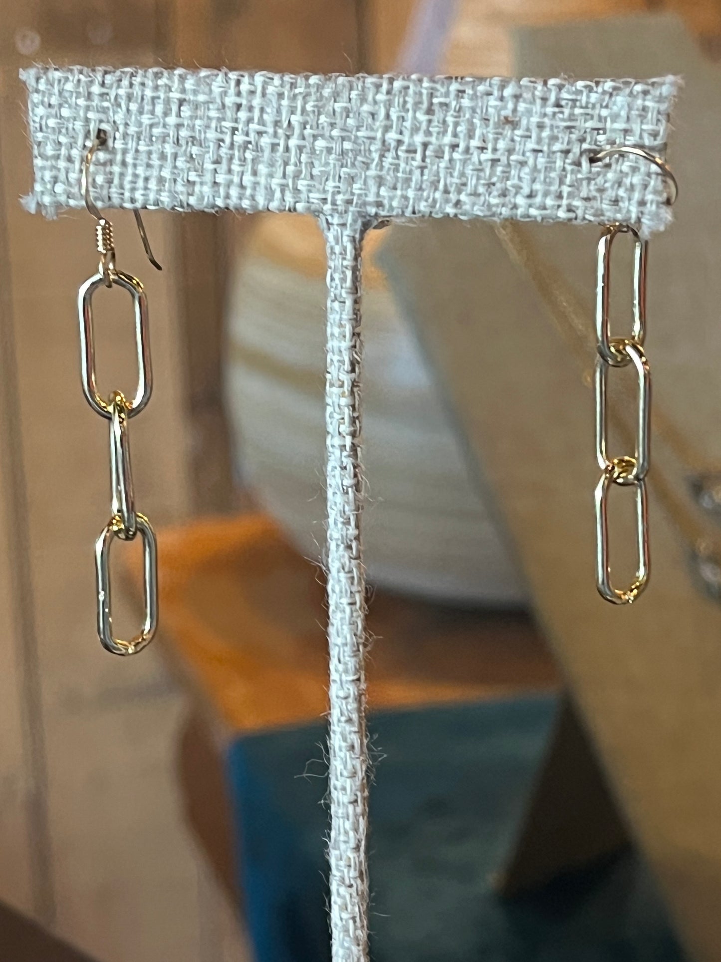 Large Paper Clip Earrings