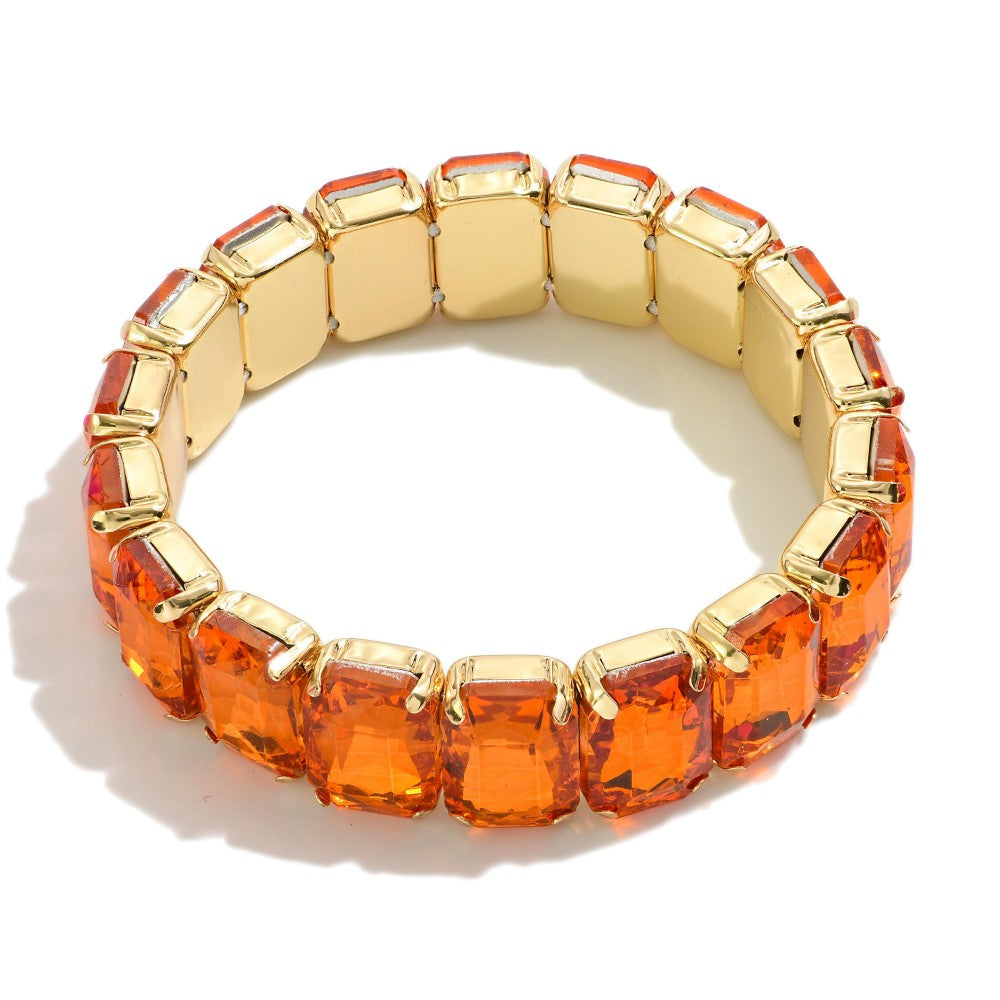 Rectangle Rhinestone Bracelet