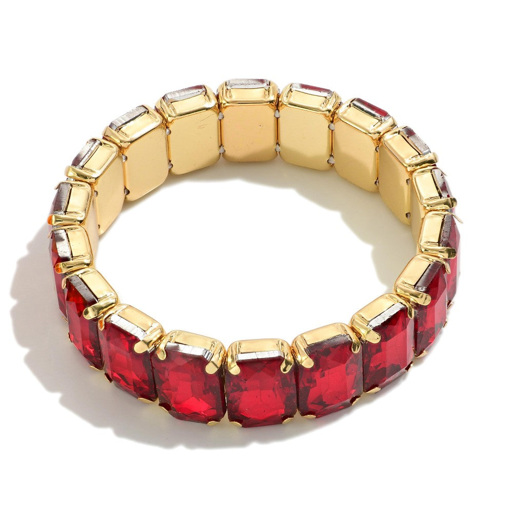 Rectangle Rhinestone Bracelet