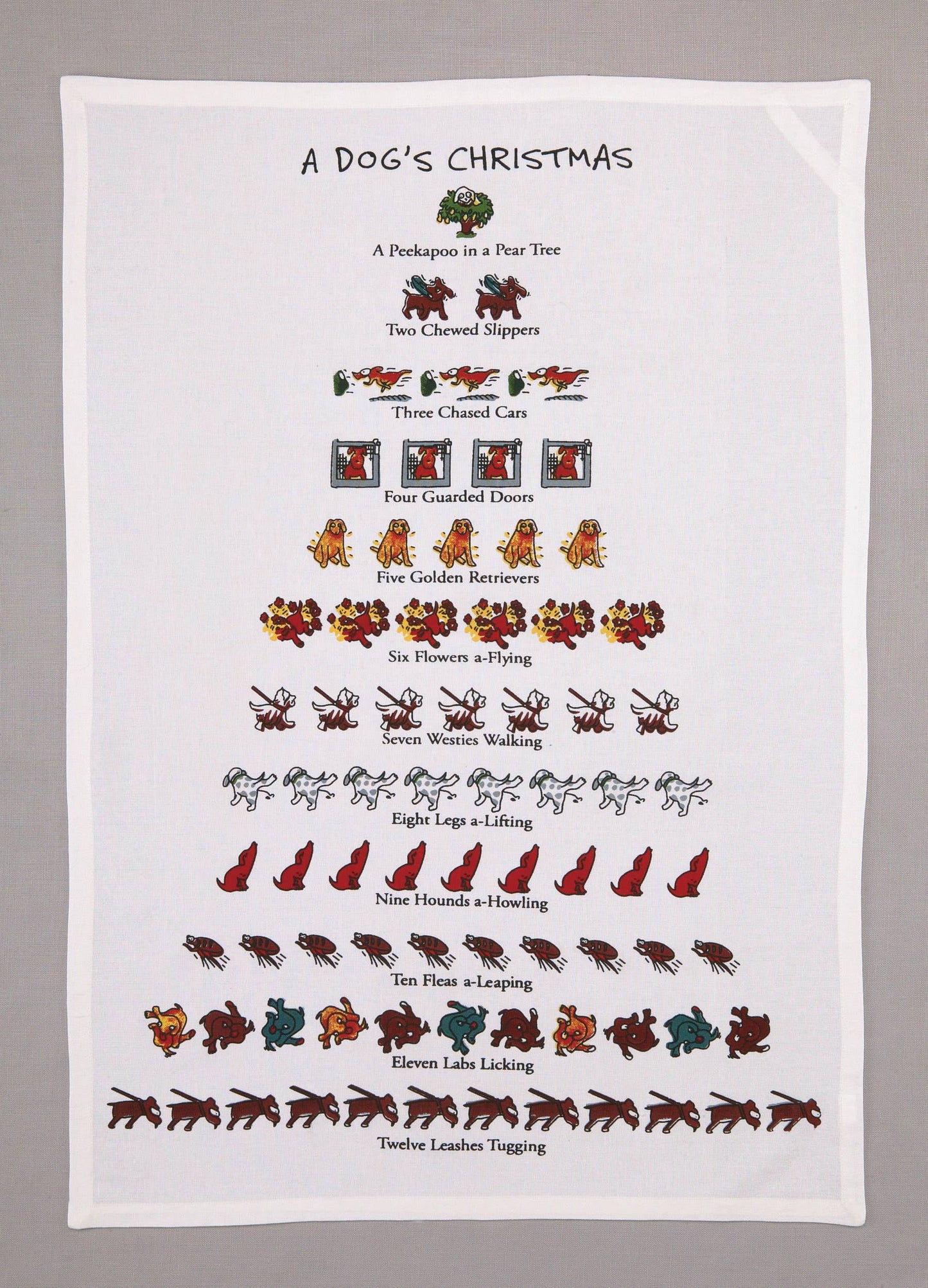 A Dog's Christmas Kitchen Towel