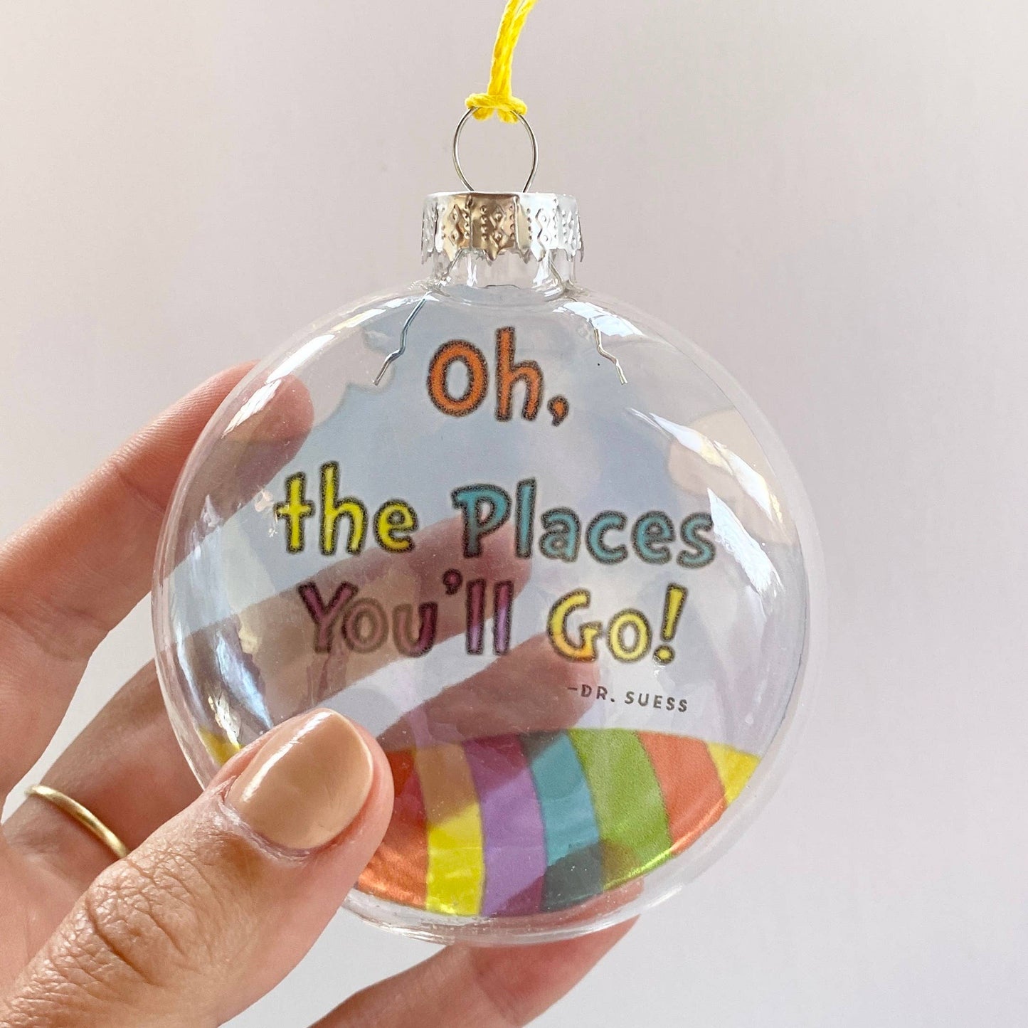 Dr. Seuss See-Through Glass Holiday Ornament
