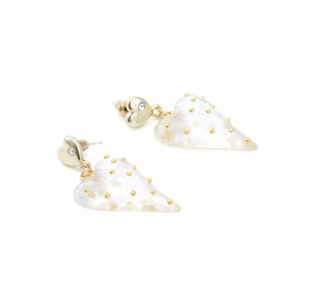 Dangling Glass Hearts Earrings | Erika Williner Designs