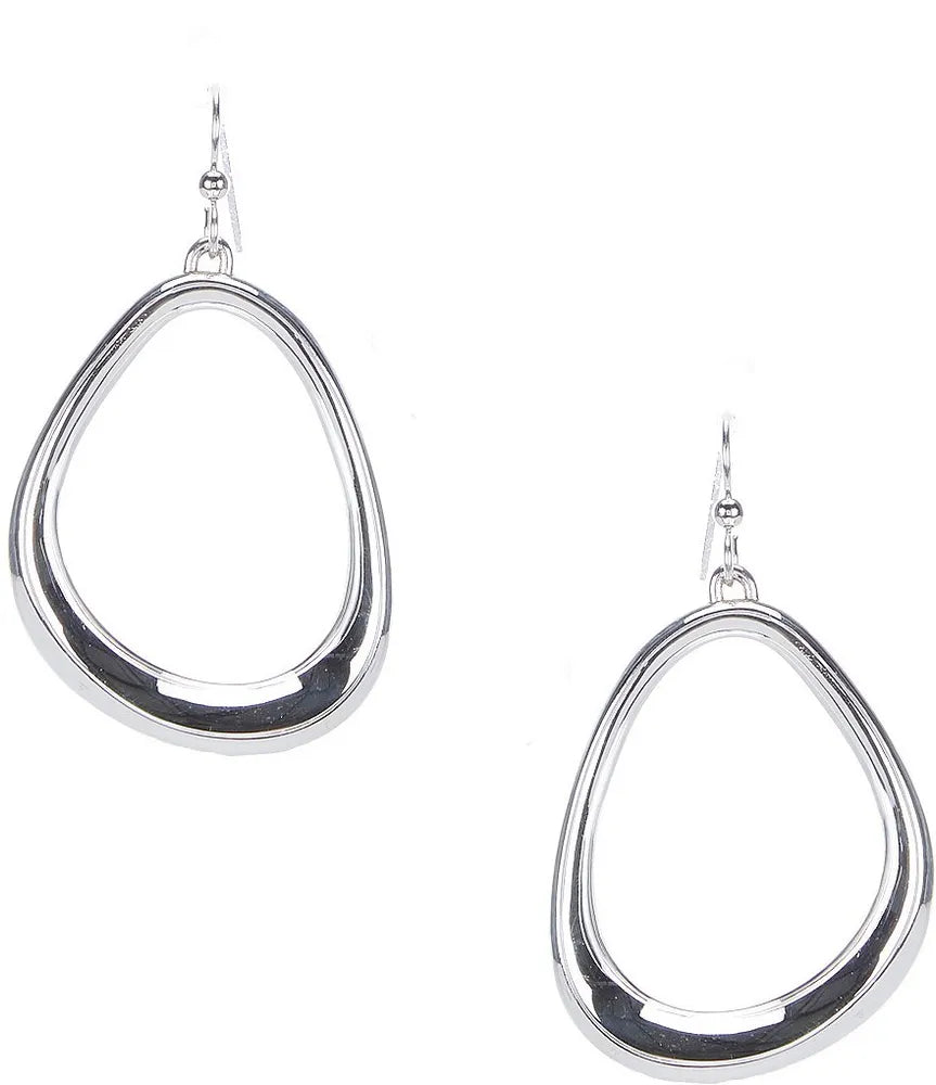 Simon Sebbag - Open Abstract Oval Earrings