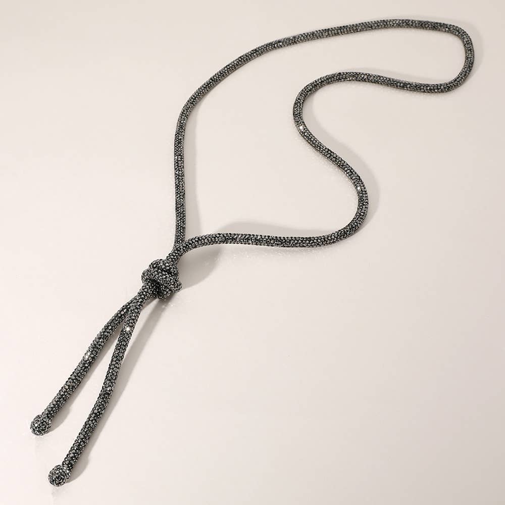 Studded Knot Necklace