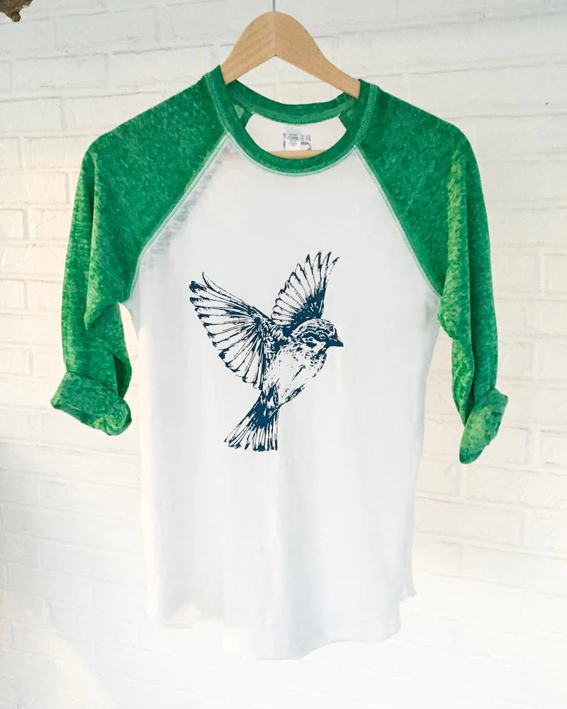Free Bird Burnout Baseball Tee