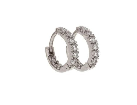 Huggie with Micro Pave' CZ's
