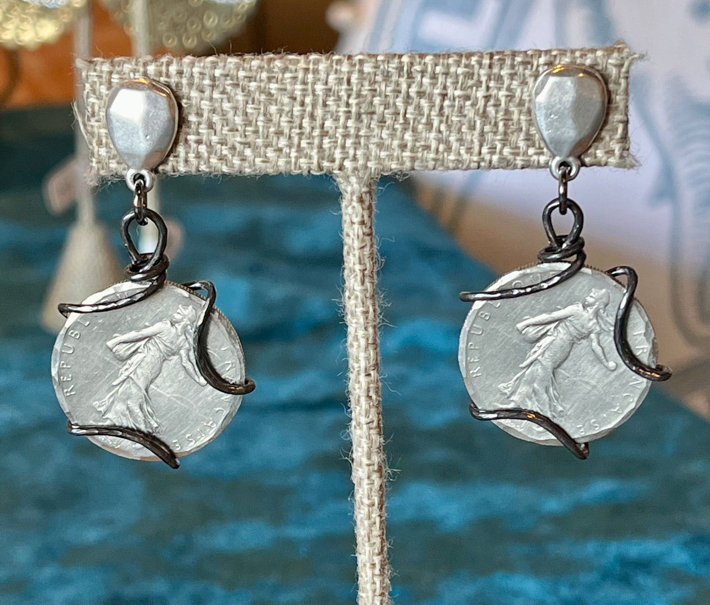 Phillip Allen Hefner - Captured Franc Earrings