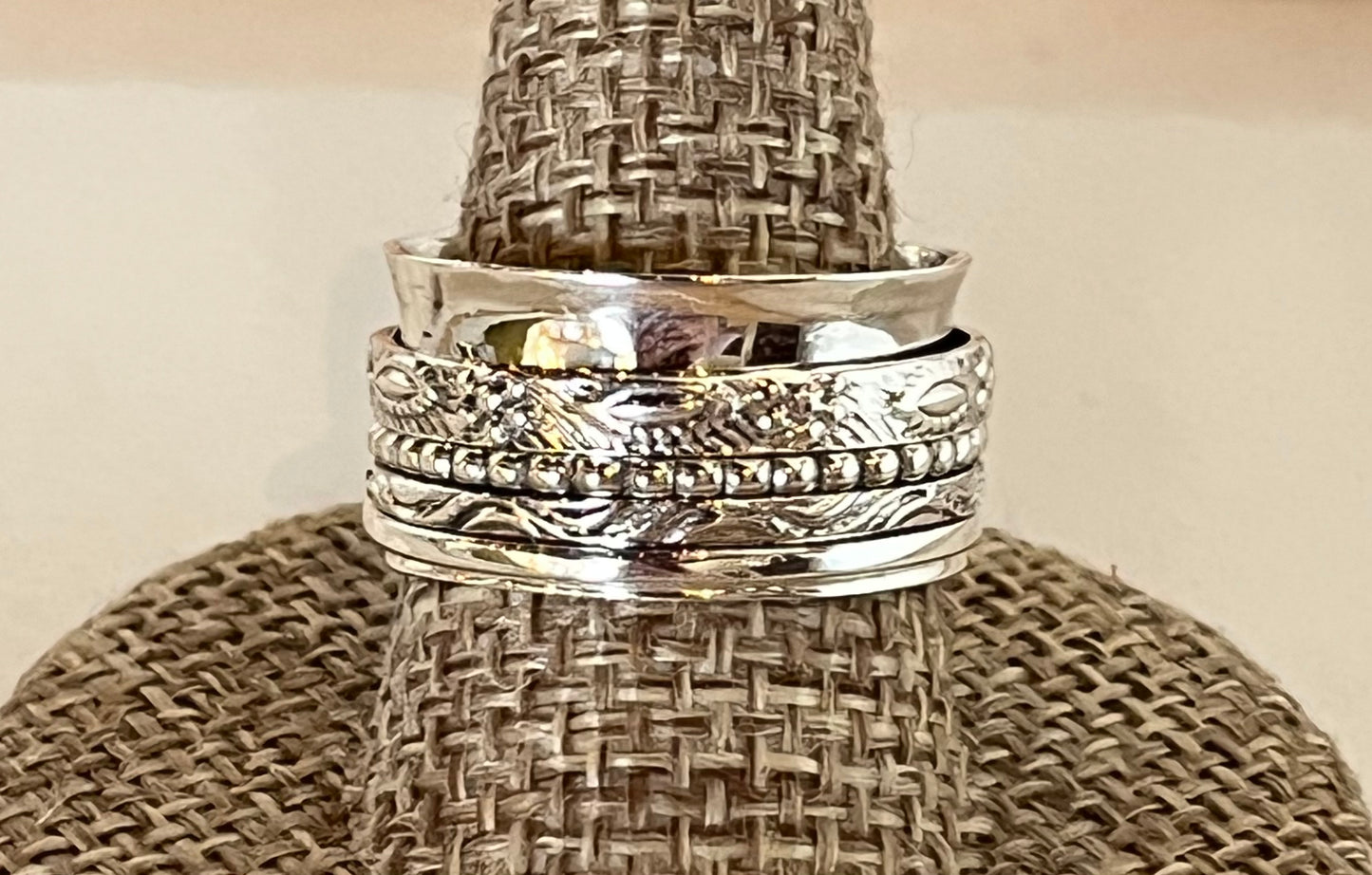 All Silver Spinner Ring