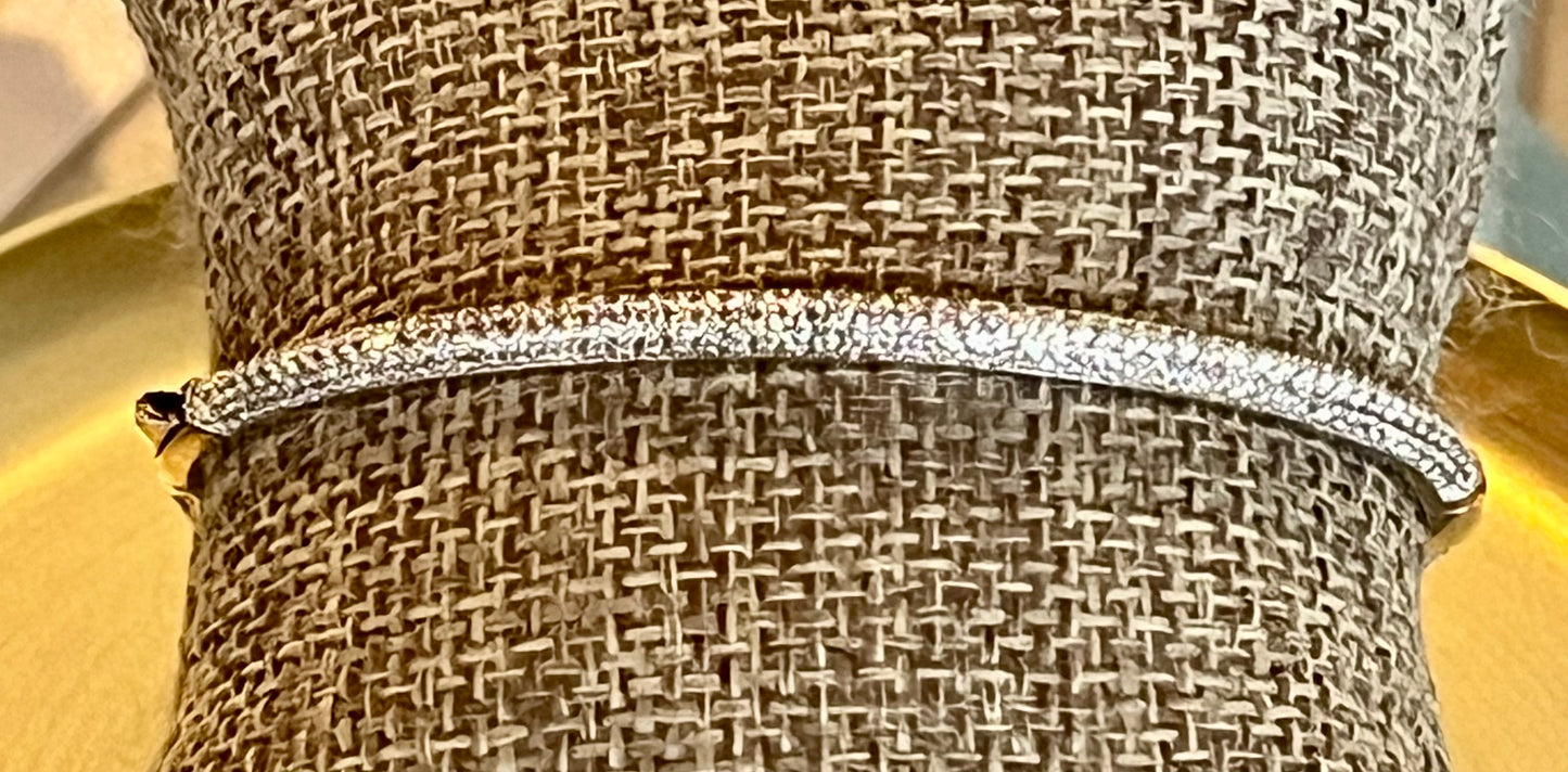 Vermeil Pave Crystal Bangle