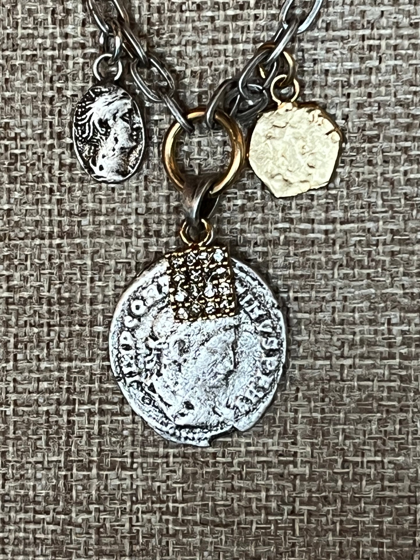 Tat2 - Silver Mini Allure Charm Necklace